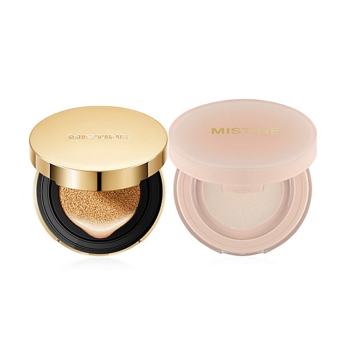 

MISTINE Тональный кушон Soft Velvet Fog Air Cushion + Фиксирующая пудра, Тональный кушон Soft Velvet Fog Air Cushion + Фиксирующая пудра