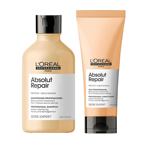

L'OREAL PROFESSIONNEL Набор средств для волос Absolut Repair: шампунь +кондиционер, Набор средств для волос Absolut Repair: шампунь +кондиционер
