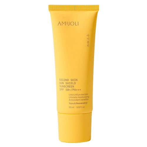 

AMIJOLI Крем для лица солнцезащитный SPF 50+/Pa+++ Yuzu & Resveratrol Second Skin Sun Shield 50, Крем для лица солнцезащитный SPF 50+/Pa+++ Yuzu & Resveratrol Second Skin Sun Shield