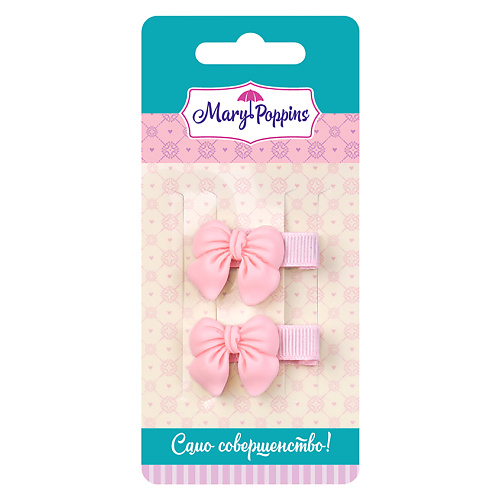

MARY POPPINS Набор зажимов для волос Розовый бант, Набор зажимов для волос Розовый бант