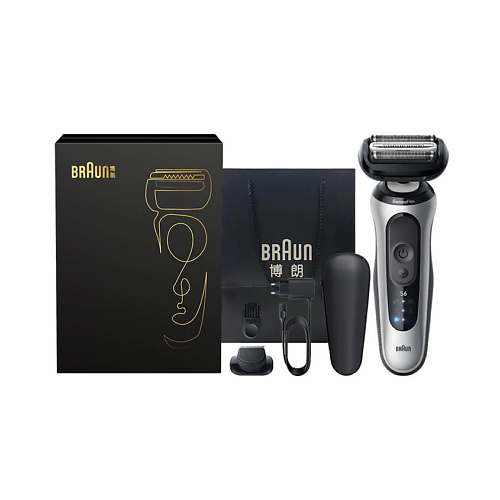 

BRAUN Электробритва 6 Series Pro 1200s Foil Silver Classic Gift Box, Электробритва 6 Series Pro 1200s Foil Silver Classic Gift Box