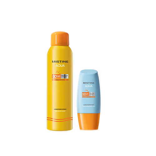 

MISTINE Набор солнцезащитных средств Aqua SPF50+, Набор солнцезащитных средств Aqua SPF50+