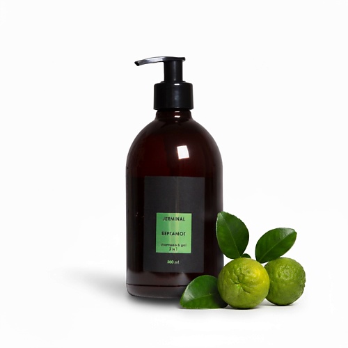 

JERMINAL COSMETICS Парфюмированный шампунь и гель 2в1 для душа Бергамот 500, Парфюмированный шампунь и гель 2в1 для душа Бергамот