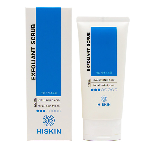 

HISKIN Скраб-эксфолиант для умывания с Гиалуроновой кислотой 120, Скраб-эксфолиант для умывания с Гиалуроновой кислотой