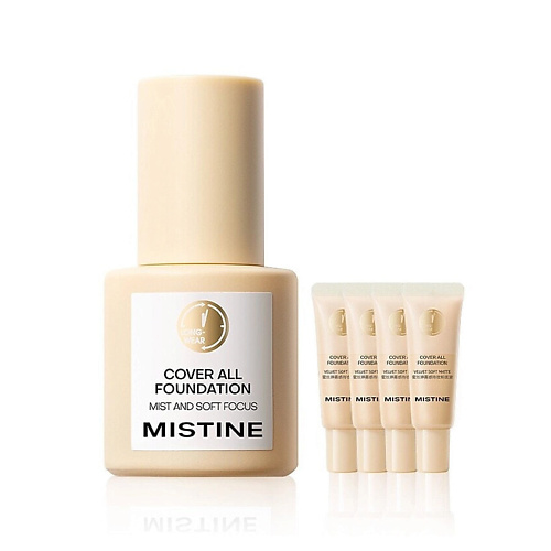 

MISTINE Набор Cover All Foundation Mist and Soft Focus с миниатюрами, Набор Cover All Foundation Mist and Soft Focus с миниатюрами