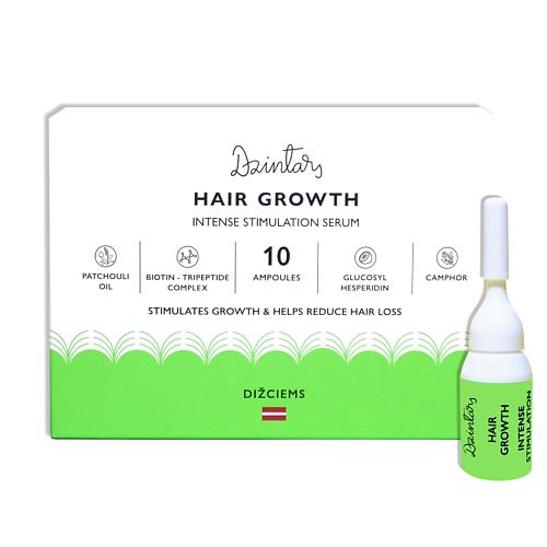 

DZINTARS Dizciems Сыворотка для интенсивного стимулирования роста волос 50, Dizciems Сыворотка для интенсивного стимулирования роста волос