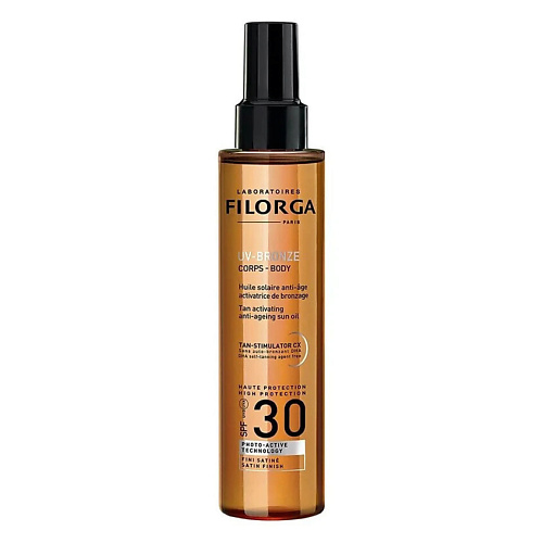 

FILORGA Солнцезащитное масло-спрей UV Bronze SPF30 Body Oil 150, Солнцезащитное масло-спрей UV Bronze SPF30 Body Oil