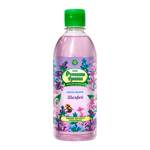 

РУССКИЕ ТРАВЫ Шампунь против перхоти, Шалфей 300, Шампунь против перхоти, Шалфей