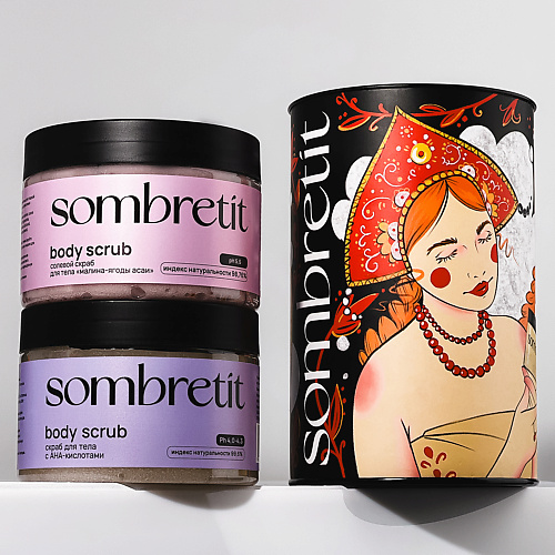 

SOMBRETIT Подарочный набор скрабов для тела «Скраб с АНА-кислотами + Скраб «Малина – Ягоды Асаи», Подарочный набор скрабов для тела «Скраб с АНА-кислотами + Скраб «Малина – Ягоды Асаи»