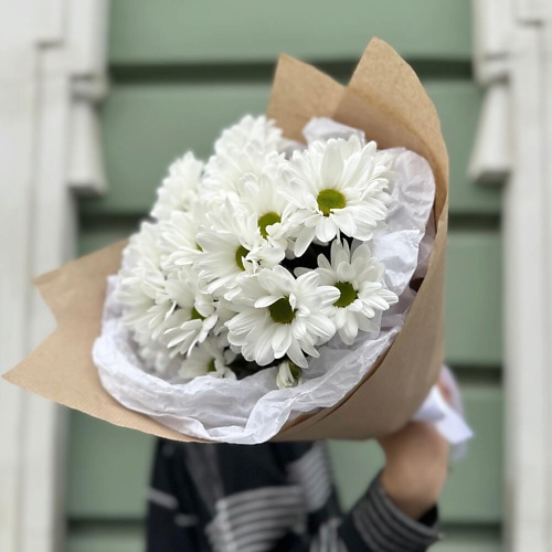 

FLOWERS DE LUXE БУТИК ЦВЕТОВ И ПОДАРКОВ Ромашка ХИТ Букет | стильная упаковка, Ромашка ХИТ Букет | стильная упаковка