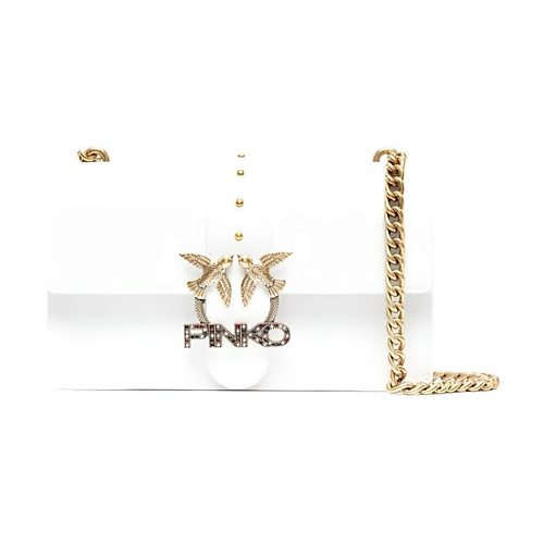 

PINKO Сумка Cow Leather Swift Bag Crossbody Bag Shoulder Bag Women's White, Сумка Cow Leather Swift Bag Crossbody Bag Shoulder Bag Women's White