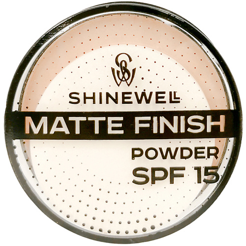 

SHINEWELL Матирующая пудра SPF 15 компактная легкая 10, Матирующая пудра SPF 15 компактная легкая