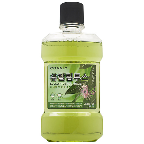 

CONSLY Ополаскиватель для полости рта с ксилитом и вкусом эвкалипта Eucalyptus Mouthwash 250, Ополаскиватель для полости рта с ксилитом и вкусом эвкалипта Eucalyptus Mouthwash