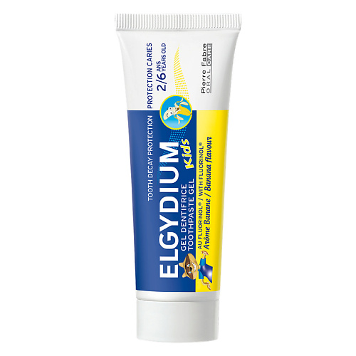 

PARODIUM Зубная паста-гель для детей от 2 до 6 лет Elgydium Tooth Decay Protection Kids Banana Flavour 50, Зубная паста-гель для детей от 2 до 6 лет Elgydium Tooth Decay Protection Kids Banana Flavour