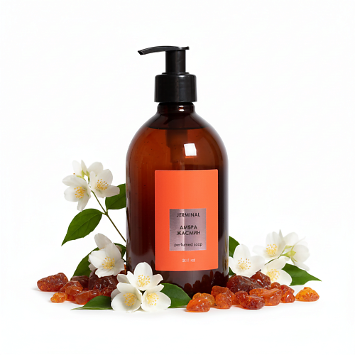 

JERMINAL COSMETICS Жидкое мыло парфюмированное Амбра и Жасмин 500, Жидкое мыло парфюмированное Амбра и Жасмин