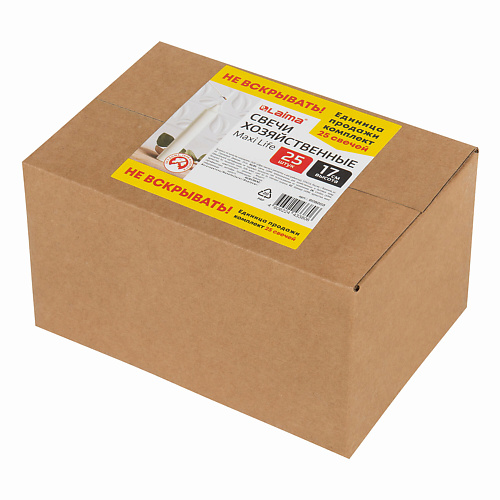 

LAIMA Свечи хозяйственные Maxi Life, в коробке, Свечи хозяйственные Maxi Life, в коробке