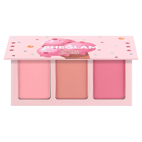 

SHEGLAM Палетка румян Sweet Cheeks Blush Trio, Палетка румян Sweet Cheeks Blush Trio