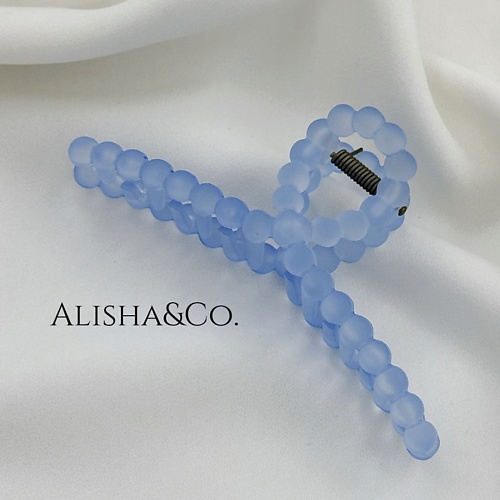 

ALISHA&CO. Крабик для волос большой Juicy Bubbles индиго, Крабик для волос большой Juicy Bubbles индиго