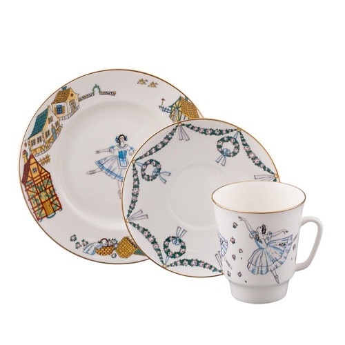 

ИМПЕРАТОРСКИЙ ФАРФОРОВЫЙ ЗАВОД Комплект кофейный "Жизель", Комплект кофейный "Жизель"