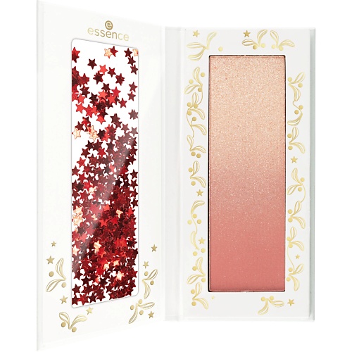 

ESSENCE Румяна и хайлайтер 2 в 1 xmas KiSSES blush & highlighter duo, Румяна и хайлайтер 2 в 1 xmas KiSSES blush & highlighter duo