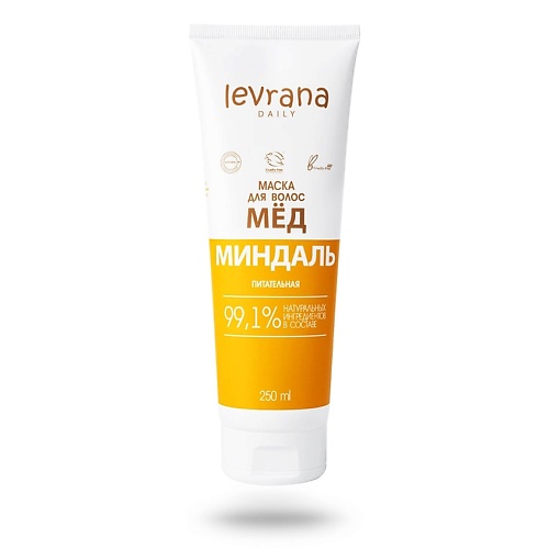 

LEVRANA Маска для волос питательная Мед Миндаль DAILY 250, Маска для волос питательная Мед Миндаль DAILY