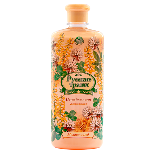 

РУССКИЕ ТРАВЫ Пена для ванн увлажняющая, Молоко и мед 500, Пена для ванн увлажняющая, Молоко и мед