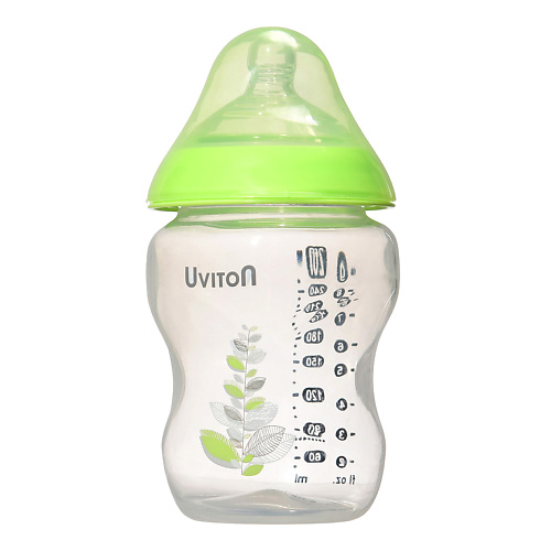 

UVITON Бутылочка для новорожденных антиколиковая 260, Бутылочка для новорожденных антиколиковая