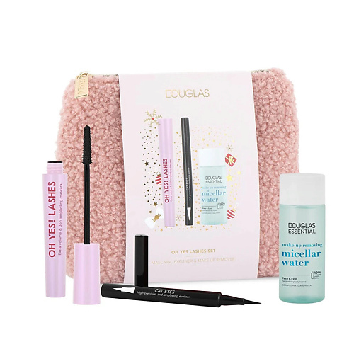 

DOUGLAS Набор Estuche Oh Yes ! Lashes: тушь + лайнер + мицеллянрая вода, Набор Estuche Oh Yes ! Lashes: тушь + лайнер + мицеллянрая вода