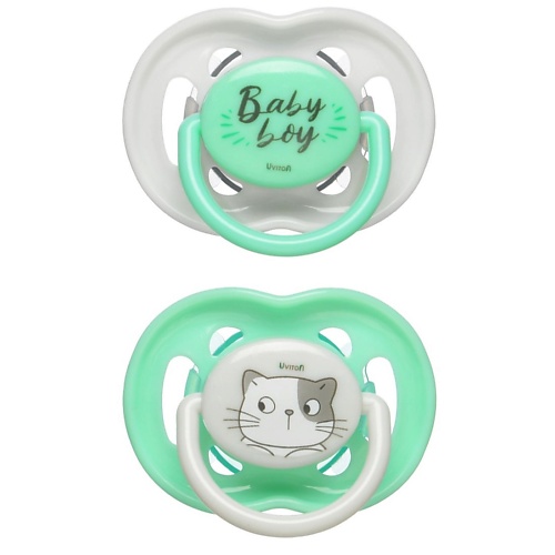 

UVITON Пустышка 0-6 мес для новорожденных с колпачком 2 шт., Пустышка 0-6 мес для новорожденных с колпачком 2 шт.