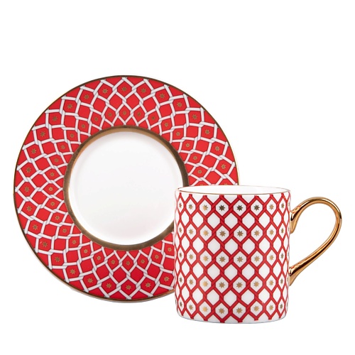 

ИМПЕРАТОРСКИЙ ФАРФОРОВЫЙ ЗАВОД Чашка с блюдцем кофейная "Скарлетт", Чашка с блюдцем кофейная "Скарлетт"