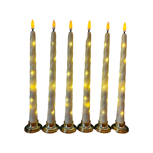 

JAMEURE Свечи светодиодные на батарейках с подставкой 6 шт, Свечи светодиодные на батарейках с подставкой 6 шт