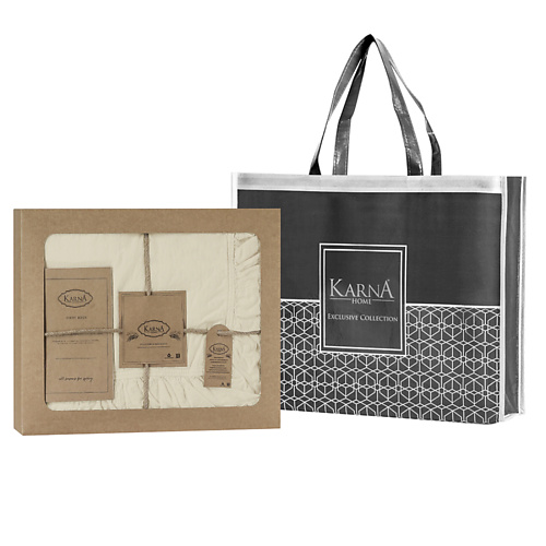 

KARNA Постельное белье STONEWASH евро с оборкой, Постельное белье STONEWASH евро с оборкой