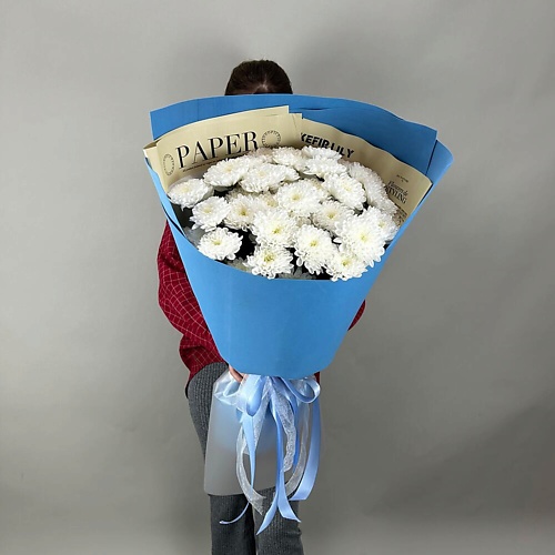 

ШАРЛАНДИЯ ГРИНЛАНДИЯ Букет-гигант из 7 хризантем "Лёгкое облако", Букет-гигант из 7 хризантем "Лёгкое облако"