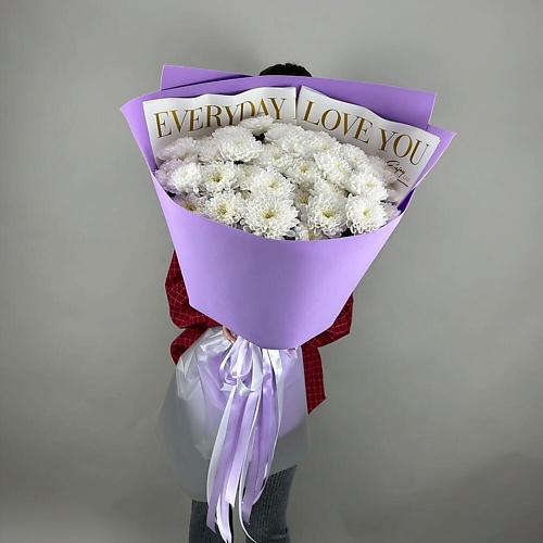 

ШАРЛАНДИЯ ГРИНЛАНДИЯ Букет-гигант из 11 хризантем "Ванильные грёзы", Букет-гигант из 11 хризантем "Ванильные грёзы"