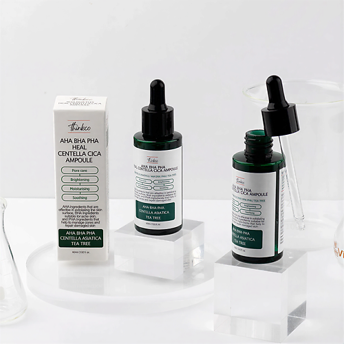 

THINKCO Сыворотка с AHA, BHA, PHA кислотами и центеллой азиатской для проблемной кожи AHA BHA 60, Сыворотка с AHA, BHA, PHA кислотами и центеллой азиатской для проблемной кожи AHA BHA