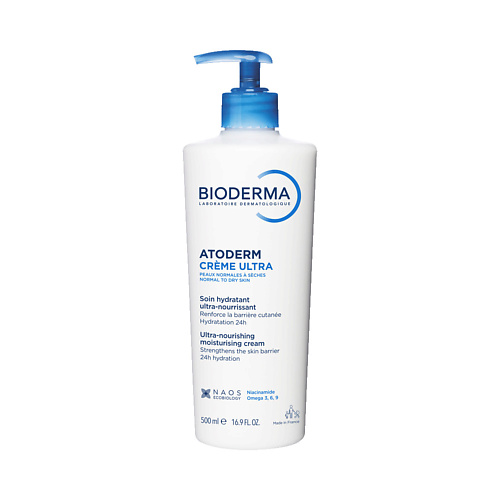 

BIODERMA Крем для увлажнения нормальной и сухой кожи лица и тела Atoderm Ultra 500, Крем для увлажнения нормальной и сухой кожи лица и тела Atoderm Ultra