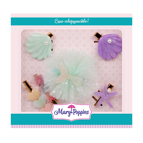 

MARY POPPINS Подарочный Набор заколок - зажимов для волос "Русалка", Подарочный Набор заколок - зажимов для волос "Русалка"