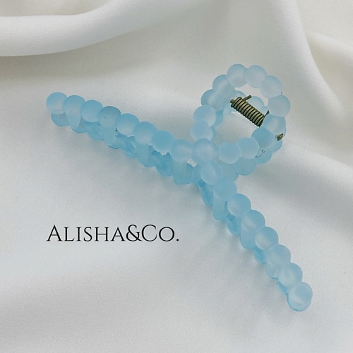 

ALISHA&CO. Крабик для волос большой Juicy Bubbles небесно-голубой, Крабик для волос большой Juicy Bubbles небесно-голубой