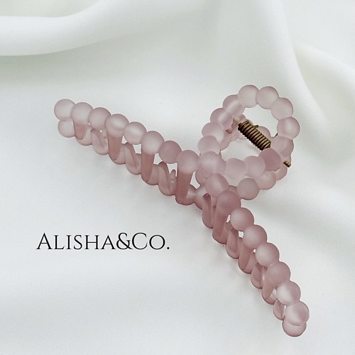 

ALISHA&CO. Крабик для волос большой Juicy Bubbles пыльная роза, Крабик для волос большой Juicy Bubbles пыльная роза