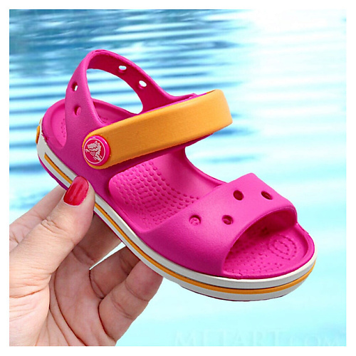 

CROCS Детские сандалии Crocs Crocband Sandal Kids 12856 Electric Pink, Детские сандалии Crocs Crocband Sandal Kids 12856 Electric Pink