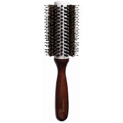 Брашинг для волос деревянный с натуральной щетиной и керамическим покрытием