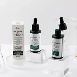 Сыворотка с AHA, BHA, PHA кислотами и центеллой азиатской для проблемной кожи AHA BHA