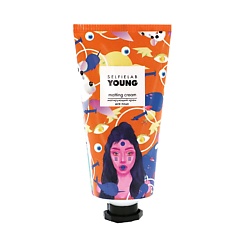 Крем матирующий  для лица с маслом миндаля, экстрактами ромашки YOUNG