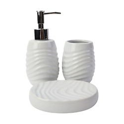 Набор для ванной Wave (диспенсер,стакан,мыльница)
