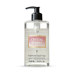 Жидкое  мыло для рук, уходовое парфюмированное Crystal Sparks