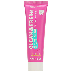 Зубная паста гелевая для защиты дёсен и зубов с экстрактами шалфея березы и провитамином B5 Clean & Fresh