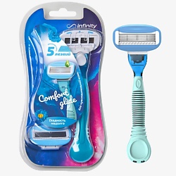 Женская бритва +2 сменные кассеты ComfortGlide