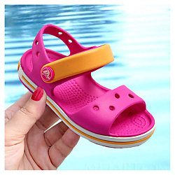 Детские сандалии Crocs Crocband Sandal Kids 12856 Electric Pink