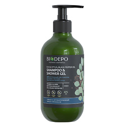 Гель-шампунь для душа с эфирными маслами эвкалипта и черного перца Eucalyptus And Black Pepper Essential Oils