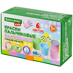 Краски пальчиковые пастельные для малышей KIDS